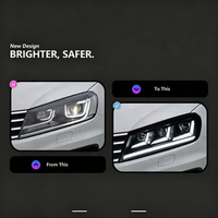 Ensemble de phares LED pour Volkswagen Touareg 7P 2016-2018, mise à niveau style 2025, feux de jour LED, clignotants séquentiels
