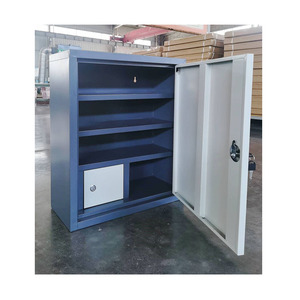 Armoire en acier moderne, mini <span class=keywords><strong>pharmacie</strong></span>, hôpital, boîte à médicaments en métal, trousse de premiers soins pour hôtel, vente en gros, famille, urgence médicale - Product Image 1