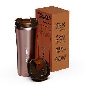 แก้วน้ำสแตนเลสสองชั้น ขนาด 15 ออนซ์ สำหรับเดินทาง เก็บความร้อน-เย็น 6-12 ชั่วโมง เป็นมิตรกับสิ่งแวดล้อม ปลอดภัยสำหรับน้ำร้อน เหมาะสำหรับเป็นของขวัญ - Product Image 3