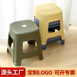 Plastic Restaurant <b>Stool</b> 420x420x480mm Durable Modern Design For Indoor Outdoor Use - Product Image 2