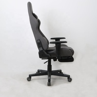 Chaise de bureau ergonomique moderne en tissu avec soutien lombaire et hauteur réglable pour utilisation sur ordinateur