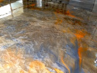 Cat Lantai Resin Epoxy Self-Leveling dengan Serpihan Metalik Bebas VOC Anti-Selip untuk Beton Rumah