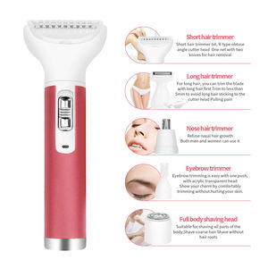 <span class=keywords><strong>Rasoir</strong></span> électrique 5 en 1 <span class=keywords><strong>pour</strong></span> <span class=keywords><strong>femme</strong></span>, épilation du visage, des oreilles, du maillot, des sourcils et des jambes - Product Image 2