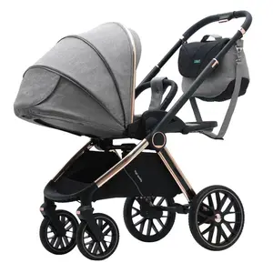 Deluxe gray fashion portable mom baby stroller/top sell lightweight traveling baby stroller pushchair baby pram new design