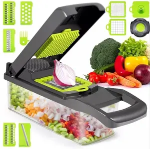 Amz畅销厨房12合1多功能食物切片机曼陀林蔬菜切片机洋葱蔬菜切片机