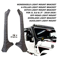 Supports de montage pour phares LED tactiques tout-terrain, pour Jeep Wrangler JL Gladiator JT