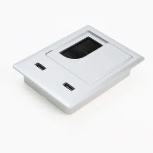 Outlet Port with Black Brush Computer desktop decoration wire box Rectangle Wire Cable Holder Grommet Hole Cover