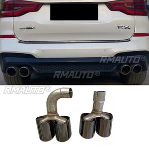 Kit de silenciador de escape trasero de acero inoxidable para BMW X3 G01 G08 2018-2021, pieza de modificación del revestimiento del escape trasero. - Product Image 1