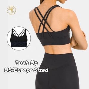 <span class=keywords><strong>Top</strong></span> <span class=keywords><strong>Sportivo</strong></span> da Donna a Fascia Incrociata ad Alto Impatto per Yoga e Fitness, Produzione Rapida su Misura - Product Image 1