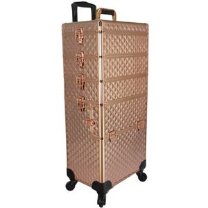 プロ用キャリー付きメイクボックス 収納ケース コスメキット 美容師向けパッケージ - Product Image 4