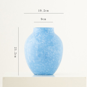 Jarrón de Vidrio Transparente Artístico con Forma de Barriga Grande, con Función Hidropónica, para Sala de Estar, Hotel, Exhibición de Flores, Decoración de Hogar de Lujo - Product Image 5