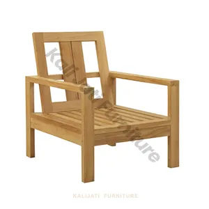 Luxe Jardim Sofá Cadeira para Conforto Moderno & Estilo Crafted In Finest Sólido Teak Madeira San Marino Deep Seating 2023 da Indonésia