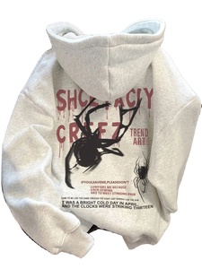 Felpa con Cappuccio Trendy di Marca Americana con Stampa a Cuore, Versione Sottile Primavera-Autunno, Outfit di Coppia dal <span class=keywords><strong>Look</strong></span> Raffinato - Product Image 2