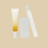Petit tube de 10 ml, 15 ml, 20 ml, tube cosmétique en plastique blanc bleu à bec long, tube pour crème pour les yeux