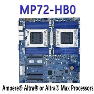 Plateforme serveur E-ATX AMD MP72-HB0 reconditionnée, mémoire DDR4 2048 Go max, ports SATA multiples intégrés pour applications NAS - Product Image 2