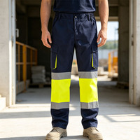 Pantalon de travail personnalisable, résistant à l'usure, réfléchissant, pour ingénieurs, vêtements de travail cargo, OEM, pour travaux de construction en extérieur