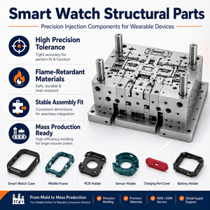 DIMUD Watch Injection Molding Mold <b>Design</b> Manufacturing <b>Service</b> Plastic Rapid Prototyping and Mold Assembly Solution - Product Image 3