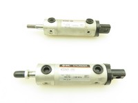 Ncgcn20-0050 Silinder Pneumatik 0,5 Inci Stroke 3/4 Lubang 2 Buah