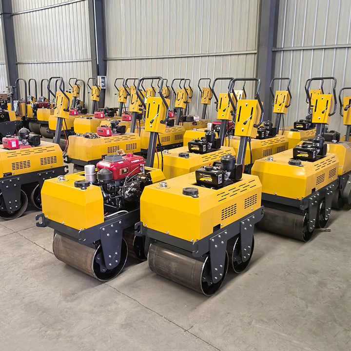 Handheld Double Wheel Vibratory Roller Compactor for Concrete ...