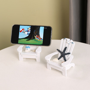Support de téléphone pour chaise de plage Master Gu Mini, ornement décoratif blanc pour la maison, la chambre des enfants, accessoire de photographie - Product Image 1