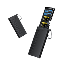 USB C Hub Laptop 14-In-1, dengan adaptor pengisi daya 6/10-In-1 USB Hub Tipe C 3.0 Multiport USB Hub bahan ABS