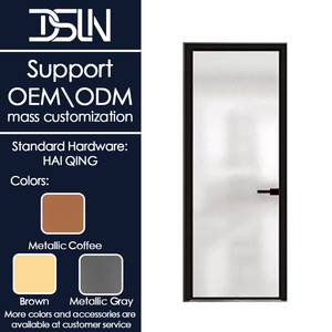 Porte pliante en aluminium à cadre étroit Deslano pour salle de bain et patio, résistante au vent, silencieuse, en verre, conforme à la norme Energy Star - Product Image 2
