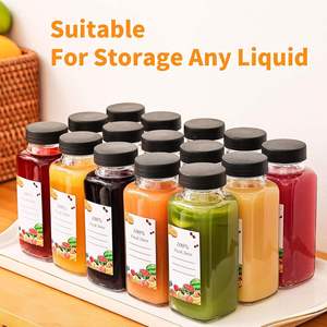 Venta de Fábrica: Botellas de Plástico PET Desechables de 8 Oz para Jugo, Leche y Bebidas, con Tapas, al por Mayor - Product Image 4