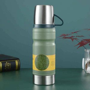 Tasse isotherme moderne en acier inoxydable, anti-fuite, écologique, avec poignée et couvercle, idéale comme cadeau - Product Image 4