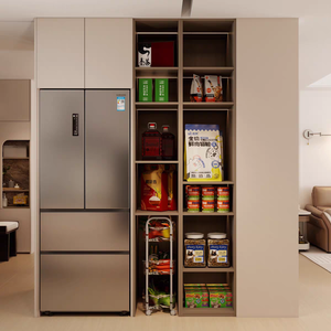 Mobili da Cucina Modulari in Legno Minimalisti e Moderni, Design Ecologico e Durevole con Vetro, per Uso in Villa, Rubinetto Personalizzabile - Product Image 2
