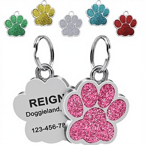 Etiqueta de Identificación para Perro de Metal de Lujo, Resistente al Agua, con Hebilla, Personalizable con Grabado Láser, Etiquetas con Nombre de Mascota - Product Image 4