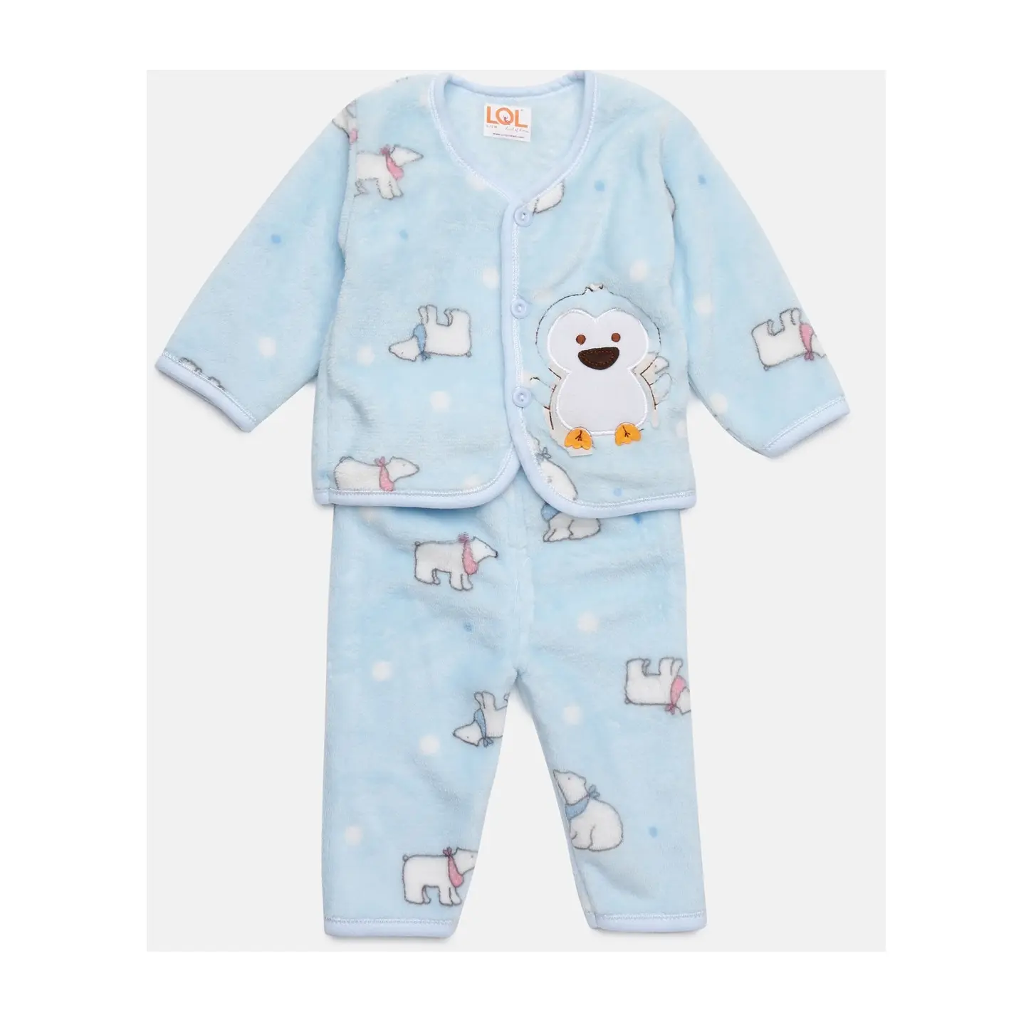 Best Quality Newborn Baby Pajamas Sets Knitted Cotton Tops Boys Girls Outfits 2 Pieces Baby Clothing at Wholesale Price