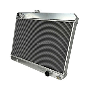Radiateur entièrement en aluminium pour <span class=keywords><strong>Pontiac</strong></span> Tempest GTO <span class=keywords><strong>Lemans</strong></span> 5.3L V8 1965-1967, pièce auto, radiateur de voiture, plaque de refroidissement universelle - Product Image 2