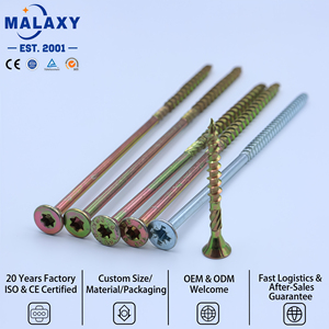 สกรูเกลียวปล่อยหัวจมสองชั้น สแตนเลส 316 มาตรฐาน ROHS ยี่ห้อ Malaxy สำหรับยึดแผ่นไม้ เกรดสำหรับงานทางทะเล - Product Image 1