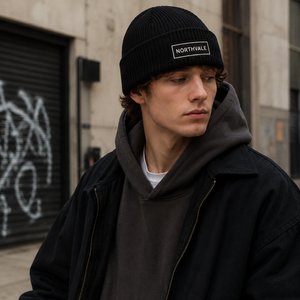 Bonnet d'hiver personnalisé avec logo, patch en cuir brodé, chapeau côtelé de haute qualité, vente en gros, faible MOQ, fabricant OEM - Product Image 5