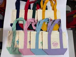 Sac de courses en toile épaisse personnalisé avec logo imprimé, sac de courses réutilisable en coton, grand format, en vrac - Product Image 3