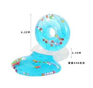 W141 Hot Selling Fruit Apple Shaped <strong>Slime</strong> Transparent Bubble Colored Mud <strong>Slime</strong> - Product Image 4