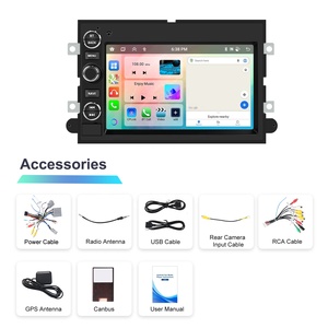 Podofo 7 ''CarPlay autoradio stéréo pour <span class=keywords><strong>Ford</strong></span> F150/<span class=keywords><strong>Focus</strong></span>/Montego/<span class=keywords><strong>Mustang</strong></span> 4 + 64G Android Auto GPS WiFi FM RDS OEM ODM personnalisation - Product Image 6