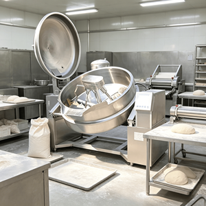 Low Noise Variable Frequency <strong>Stirrer</strong> Insulated Thermal <strong>Pot</strong> Commercial Catering Processing Machine Steam Jacketed Cooking Mixer - Product Image 2