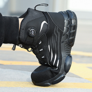 Chaussures de sécurité montantes OLICOM pour hommes, en maille respirante, <span class=keywords><strong>l</strong></span>égères, antidérapantes, avec protection anti-choc et résistance à la perforation - Product Image 3
