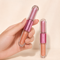 Fard à paupières liquide végétalien longue tenue scintillant waterproof pour carnations claires couleur unique OEM couleur tendance