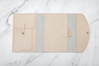 Planificateur de journal en cuir végétalien Folio Cover Organizer Book Cover avec poches pour classeurs pour planificateurs/cahiers