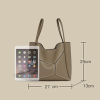 Sac à main en cuir de vache véritable pour femme, fourre-tout de grande capacité, sacs à bandoulière pour dames