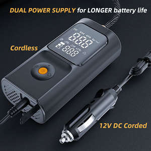 Pompe <span class=keywords><strong>à</strong></span> <span class=keywords><strong>air</strong></span> électrique 150 PSI, pompe <span class=keywords><strong>à</strong></span> vélo sans fil, compresseur portable 4500mAh, rechargeable par USB, avec toutes les valves et écran LED - Product Image 5