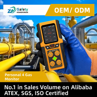 Détecteur de gaz portable A116 4-en-1 haute précision à réponse rapide pour gaz explosifs – Prix usine, disponible en stock