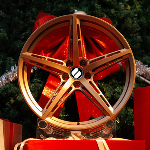 SY-09143 Cerchi in Lega Forgiati Monoblocco a 5 Fori e 5 Razze per Auto di Lusso, 18 19 20 21 22 Pollici, 5X120 5X100 - Product Image 1