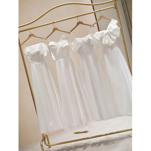 Vestido de Dama de Honor 2026, Nuevo Estilo, Elegante, para Grupo de Damas de Honor, Ligero, de Lujo, Exclusivo, Sencillo y Moderno - Product Image 2