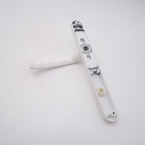 Nhà máy trực tiếp 90mm Khoảng cách lỗ Ambidextrous hợp kim nhôm bền Trắng vân tay khóa cửa xử lý cho cửa trượt - Product Image 5