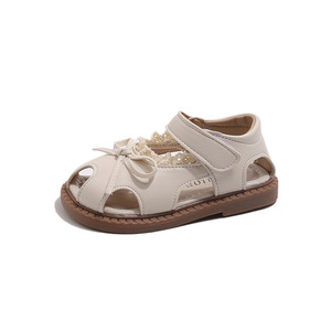 2025 estate <span class=keywords><strong>sandali</strong></span> da <span class=keywords><strong>bambina</strong></span> nuovo stile scarpe da spiaggia a punta morbida Sole per bambini con ciotola e pizzo - Product Image 6