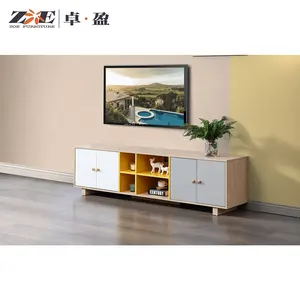Çin son tasarım ev mobilyası ahşap oturma odası mobilya TV duvar dolapları