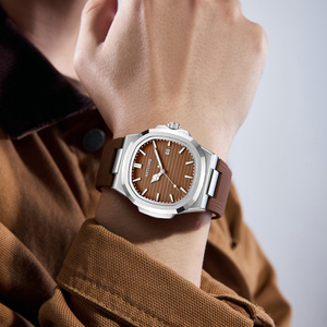 Montre décontractée de luxe pour homme de la marque MSTIANQ, cadran tendance, calendrier, luminescent, étanche, mouvement à quartz, largeur du bracelet 20 mm, cadran 42 mm - Product Image 5